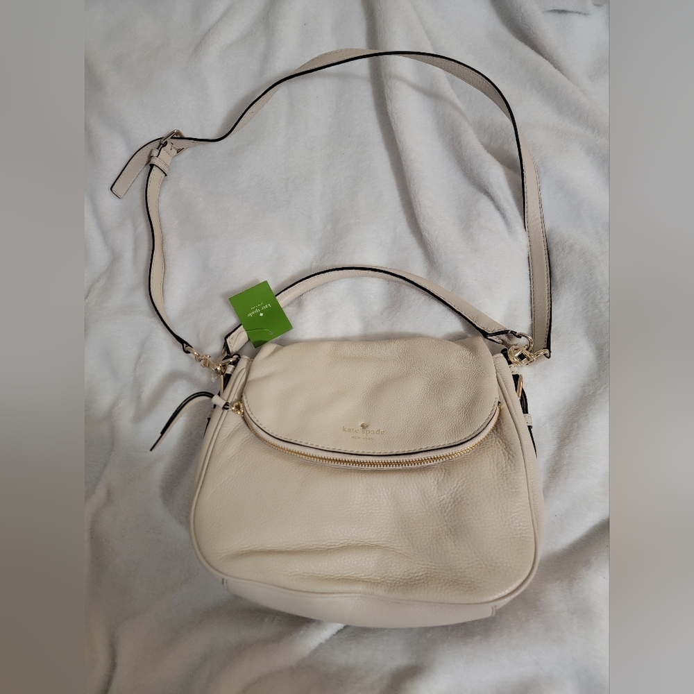Kate Spade Cream Leather Crossbody Bag